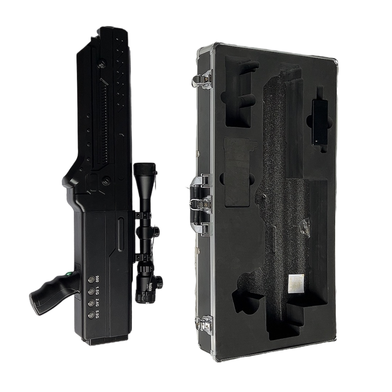  陆河手持便携式枪型低空防御反制四通道A型