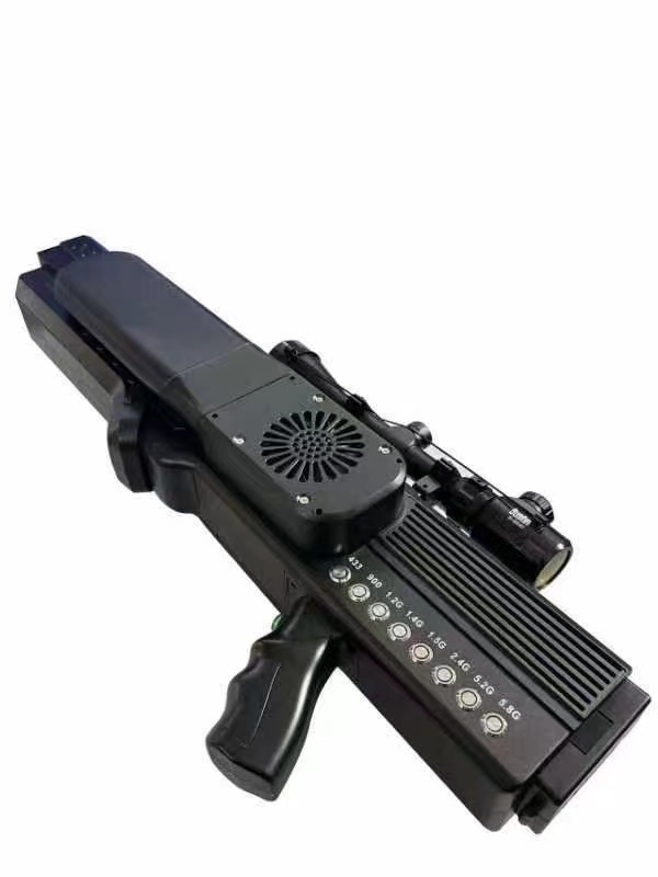  陆河手持便携式枪型低空防御反制八通道